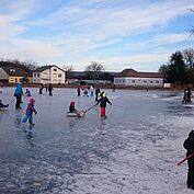 Eislaufen am Zapfenteich