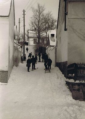 Schlittenfohrn im Gassl 1969